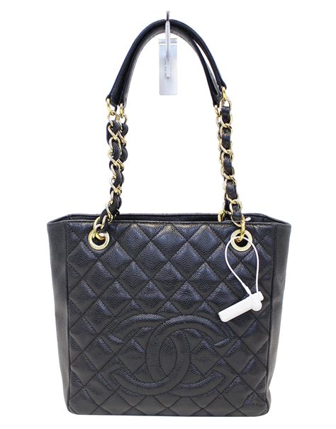 chanel petite shopping tote black|chanel 31 large shopping bag.